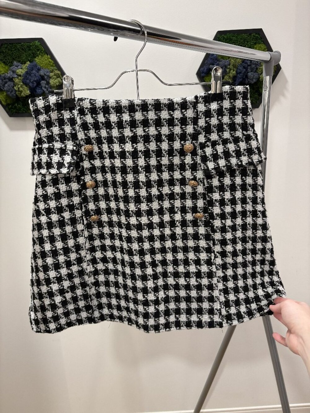 Houndstooth Skirt